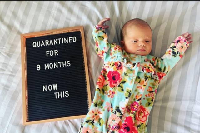 Hallie Rae Ivy was born two days before lockdown, on March 21.