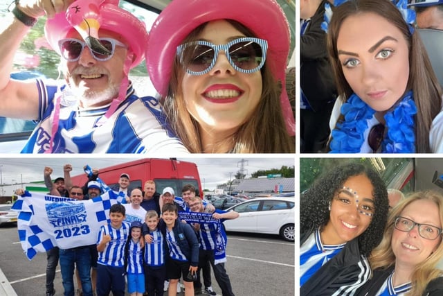 Thousands of Sheffield Wednesday fans have made the trip to Wembley by car, coach, train and plane for the Play-Off Finall against Barnsley
