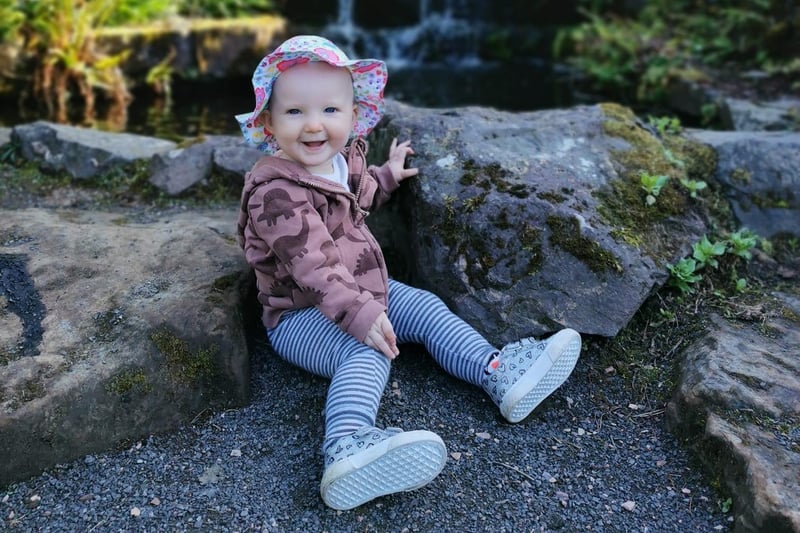 Nicola Rose Patterson took this picture of her daughter in St Andrews Botanic Garden.