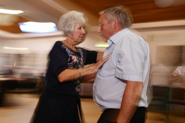Phyllis Willis and Robert McKinley in action on the dance floor.