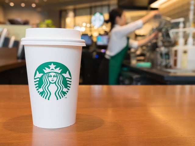 Coffee shops were a popular choice in Scotland, with Starbucks gaining the highest spend from residents in 2020.