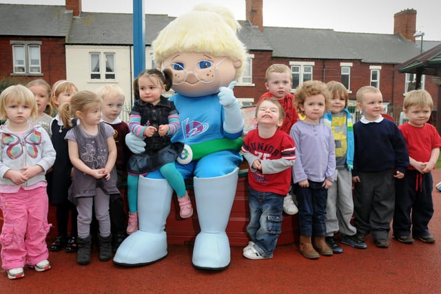 Northumbrian Water's super hero Bethany is pictured at Riverside Nursery nine years ago. Who can tell us more about the occasion?