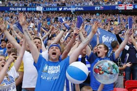 SHeffield Wednesday fans out-performed their own team at Wembley for the Play-Off Final against Hull City in 2016.  IAN KINGTON/AFP via Getty Images)