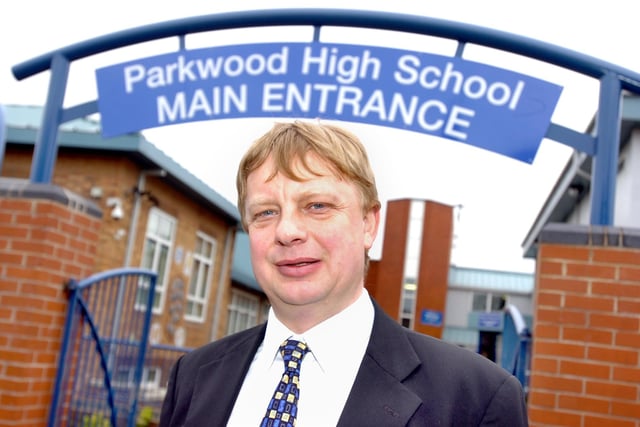 Chris Mallaband, headteacher at Parkwood High School, in Shirecliffe, Sheffield