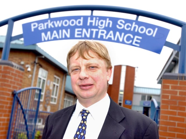 Chris Mallaband, headteacher at Parkwood High School, in Shirecliffe, Sheffield