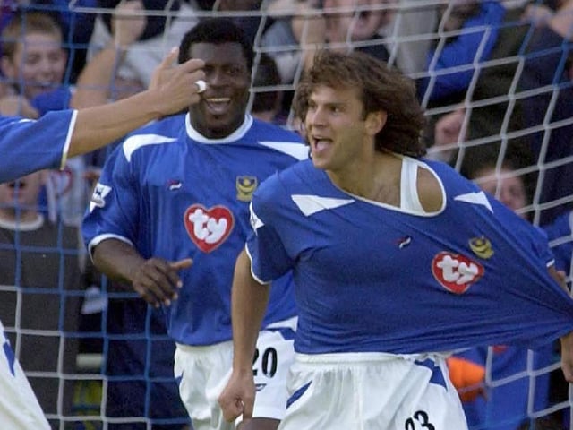 The midfielder arrived at Fratton Park in 2003 on the back of several injury-hit seasons at Liverpool. However, he proved a hit at Pompey, scoring eight goals in 60 appearances in his two years at the club.