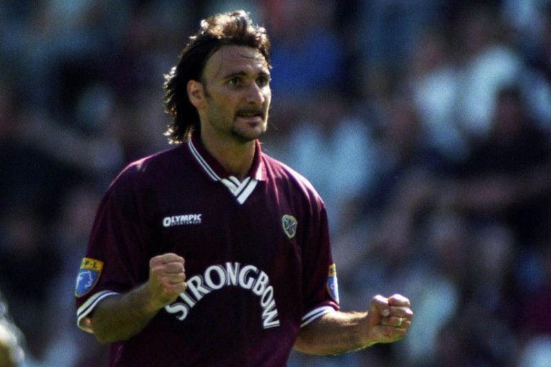 Strong, physical and tenacious, the Italian arrived from Atlanta and was a Scottish Cup winner in Maroon in 1998. Another who is sadly missed by many, his place in this squad is due to his hard working nature which endeared fans to Stefano.