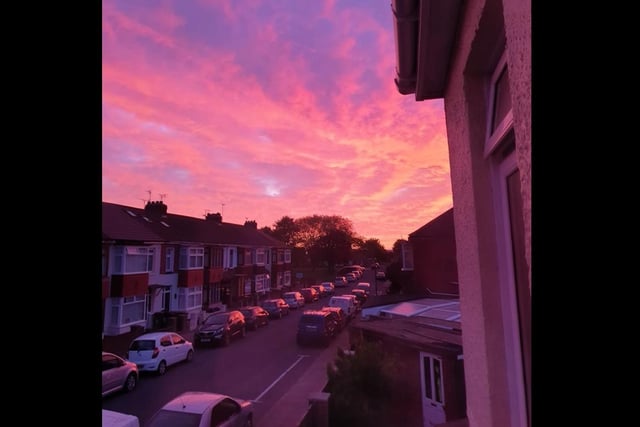 What a view to have from home! This was taken by Olivia Gosney, in Portsmouth.