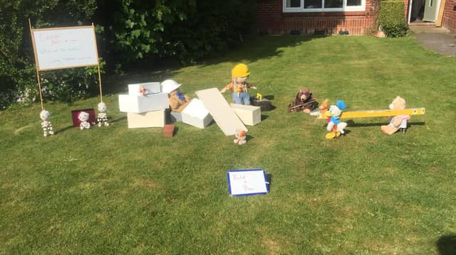 A bear scene created by the Barber Family in Tregaron Avenue, Drayton.