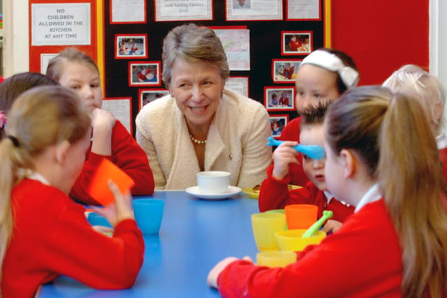 A flashback to the new breakfast club at Willowfield Primary School in Witherwack in 2012.
It was launched by the Confederation of British Industry in partnership with Greggs.