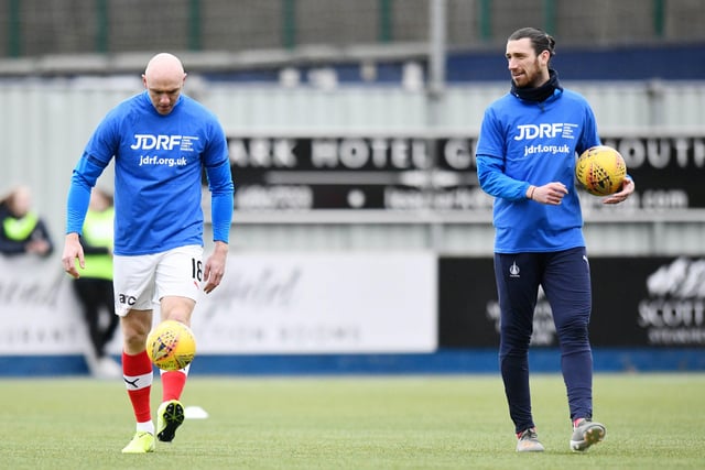 Conor Sammon and Gregor Buchanan were aming the Bairns supporting JDRF charity.
