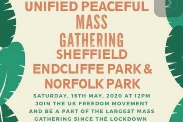 The poster that has been publicly shared on Facebook all over the country.