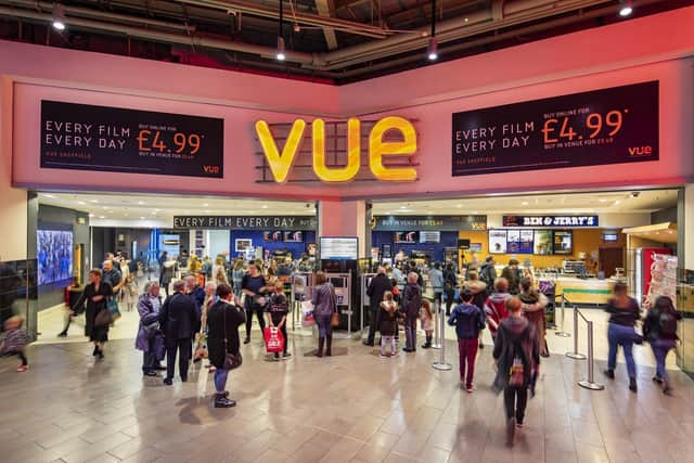 Vue cinema at Meadowhall in Sheffield
