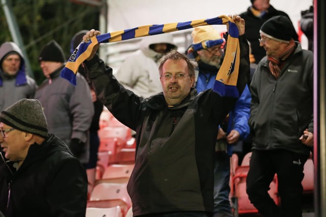 Mansfield Town fans at Crawley Town FC.
