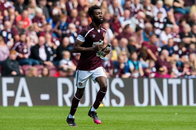 An understated performance in midfield. Hearts struggled to control the game in the first half but Baningime always looked to get on the ball. Not one who will do much with it in the final third but trusted not to give it away.
