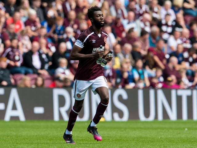 An understated performance in midfield. Hearts struggled to control the game in the first half but Baningime always looked to get on the ball. Not one who will do much with it in the final third but trusted not to give it away.