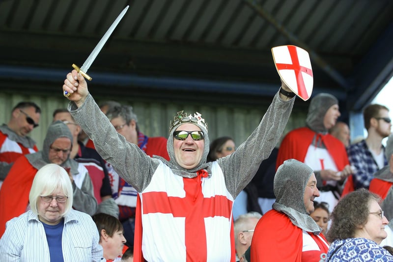 Were you part of the group of fans who dressed up as knights at Barrow in 2019?