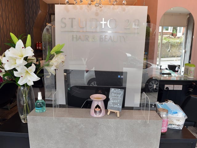 Salon reopens to customers.