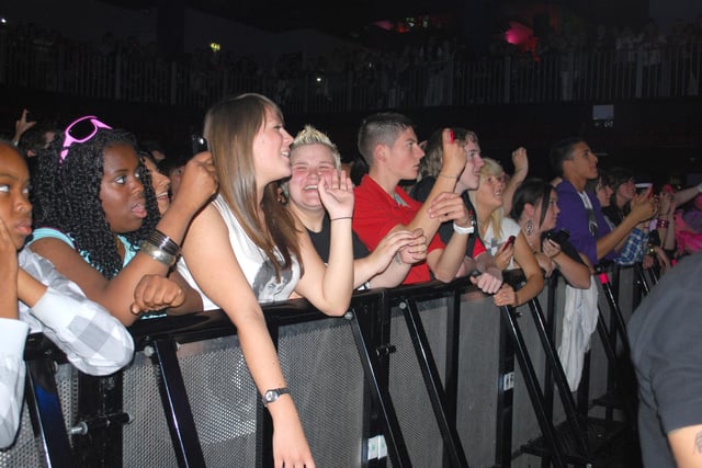 Fans on the front row to see a Michael Jackson tribute concert, starring Navi