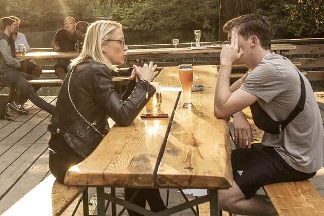 Pubs and restaurants are now open again after the coronavirus lockdown but customers have to provide contact details for track and trace (Pic: Getty)