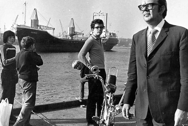 Mitchell, pictured above on a return to South Shields, was born in 1926 and created television series When The Boat Comes In and Callan. He died in 2002.