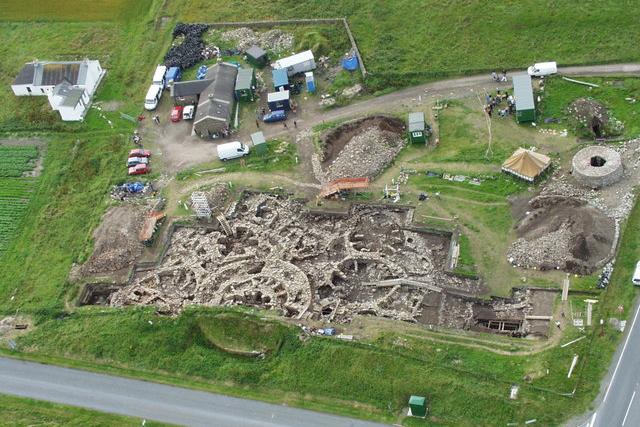 For a thousand years, Old Scatness lay undiscovered beneath the ground. The old Iron Age village in the south of Shetland was rediscovered in the 1970s during the building of a road. It has yielded a number of significant Viking artefacts, and now has World Heritage Status.