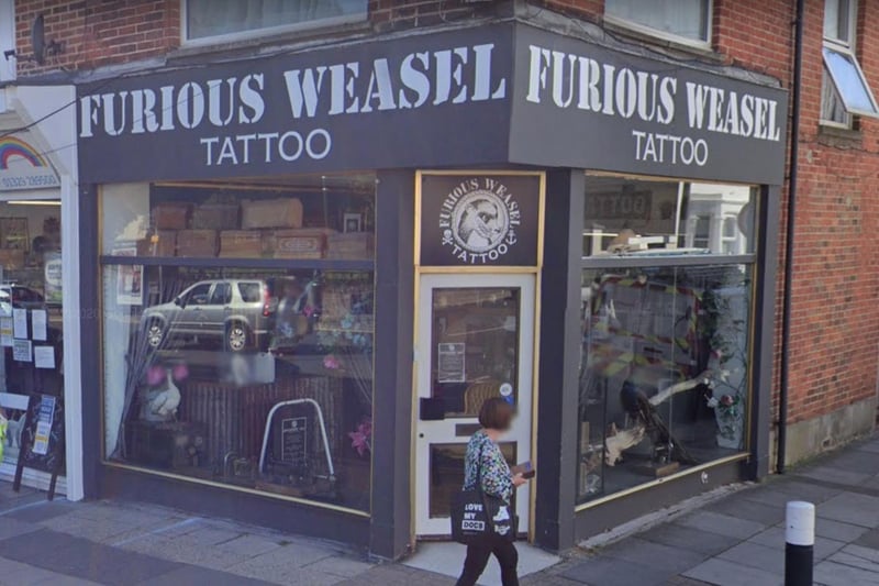 Furious Weasel in Eastney Road, Eastney, was voted the area's 9th best tattoo studio.