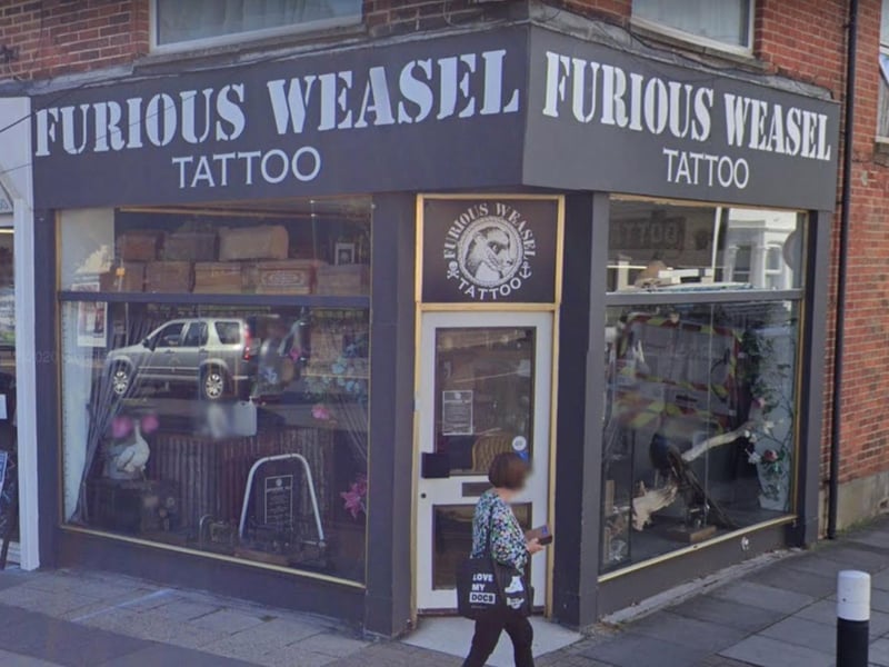 Furious Weasel in Eastney Road, Eastney, was voted the area's 9th best tattoo studio.