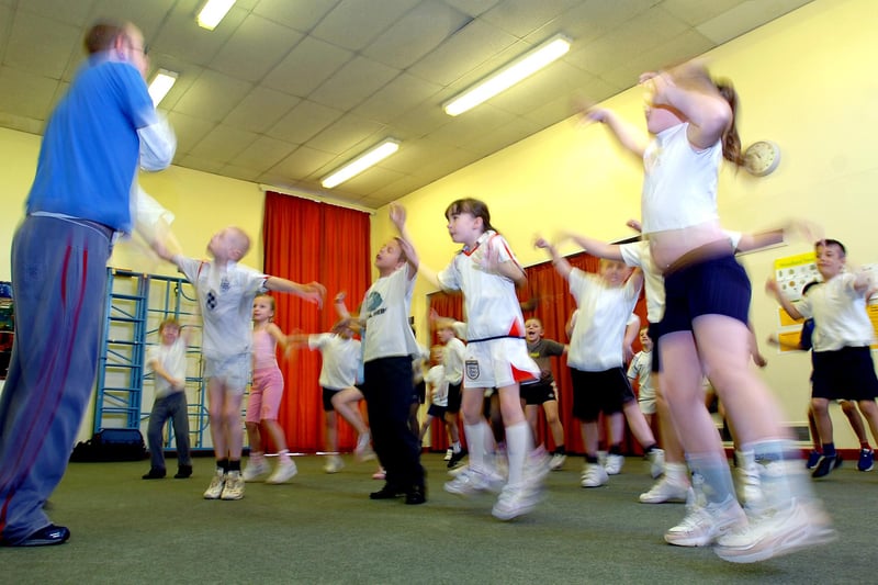 Dance teacher Matt Wilson led the pupils on an action-packed dance session in this scene from 14 years ago. Can you spot someone you know?