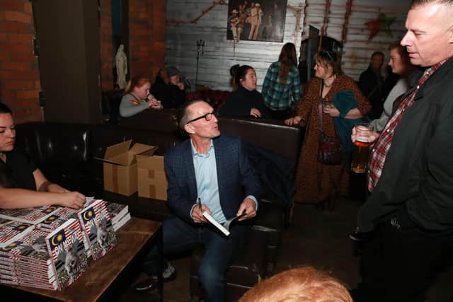 Ian Williams launches his new book at Cubana in Sheffield, Sheffield. Photo by Glenn Ashley Photography