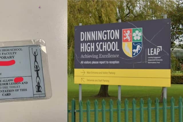 A post on Facebook by pupils of Dinnington High School has raged against its system of toilet passes, how phones are locked up in magnetic pouches and a pass system for students on their periods to urgently go to the bathroom.