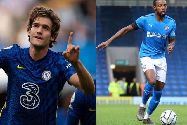 One of Chelsea's more experienced players, Marcos Alonso has been known for his versatile wing back play since the day he joined in 2016 for £24 million. Though he can be defensively lacklustre at times, he often makes up for this with his stellar play on the wings. 

Tyrone Williams signed for the Spirites in November of 2021 for an undisclosed fee (which was thought to be around £20,000). This came following him winning Solihull Moors' player of the season award and he hasn't disappointed. Physically imposing, he can play both right back and centre half to a high standard.
