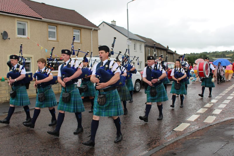 Strathaven and District Pipe Band also made a welcome return to public performances at Lesmahagow Highland Games.