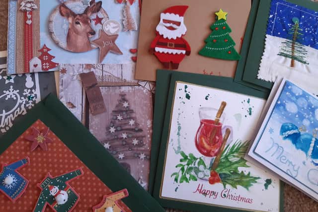 Volunteers at Age Better in Sheffield have handmade Christmas cards for people who would otherwise spend the festive season alone