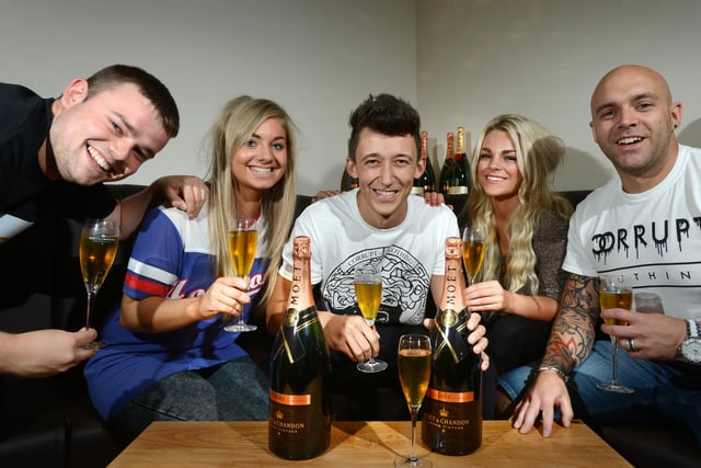 Celebrating the soon to open Ruba bar on Green Terrace, Sunderland, are left to right; Ryan Lafferty, Jodie Chadderton, Nathan Fryatt, Sharnie Williams and Anth Robson. It