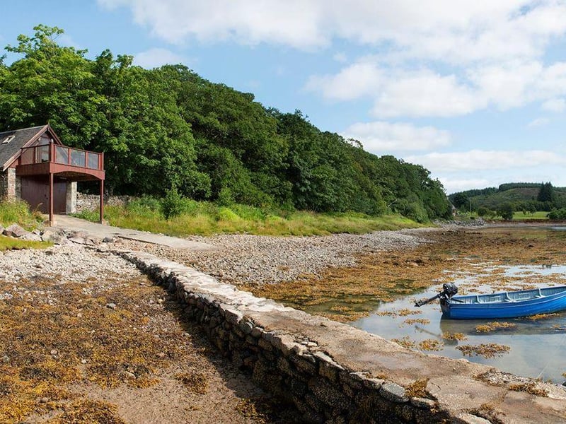 Boathouse and slipway.