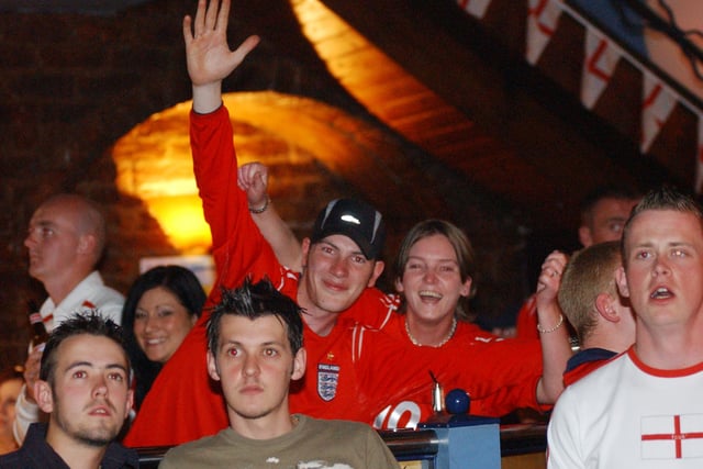 These fans were watching England in action in the Euro 2004 game against France. Where did you watch it?