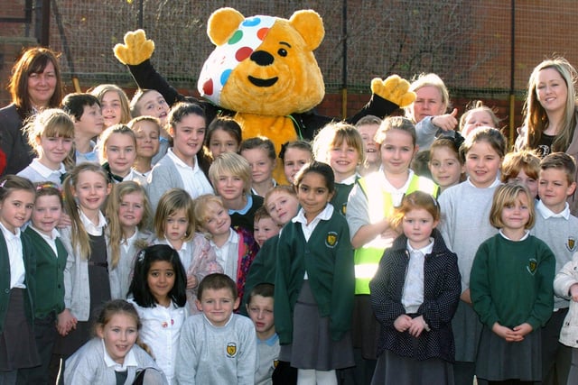 Pudsey Bear paid a visit to the pupils of St Patrick's RC Primary School, Ryhope in 2012. Can you spot someone you know?