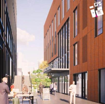 Wellington Street looking at proposed entrance on new Blackfields