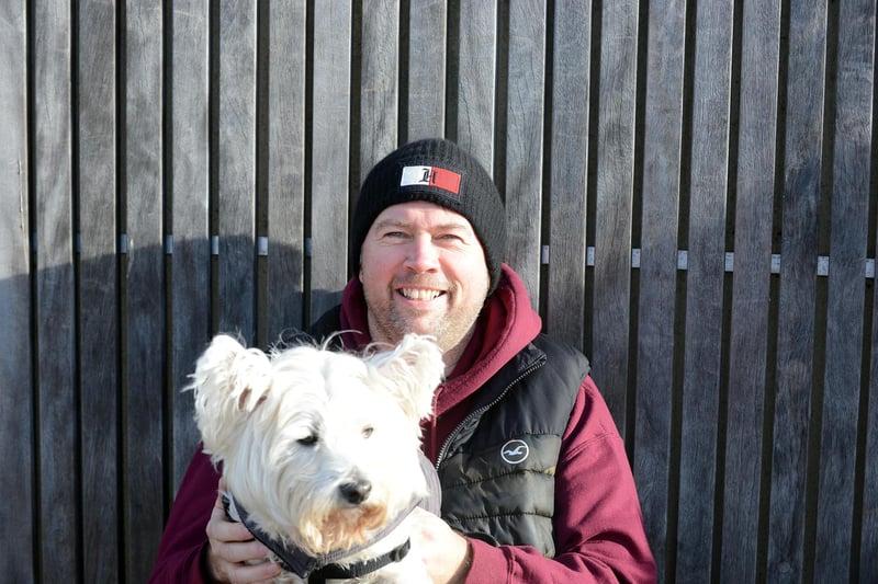 Andy Lockwood with Tilly.