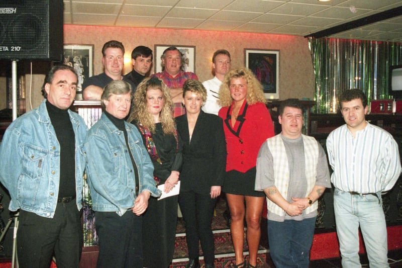 Do you recognise the contestants at the Alexandra pub talent contest in Grangetown in April 1995?