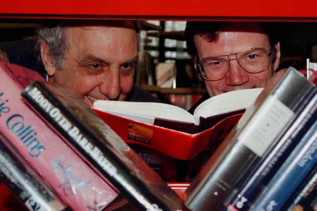 Doncaster Council leader Colin Wedd (left) officially opened Stainforth library following a £50,000 facelift in 1999. Our picture shows Councillor Wedd and Councillor Chas Harrison browsing through some of the library's large selection of books.