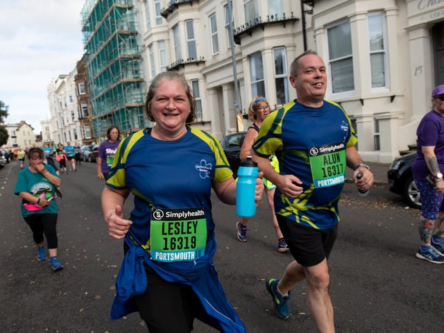 Action from the Great South Run. (201019-280)