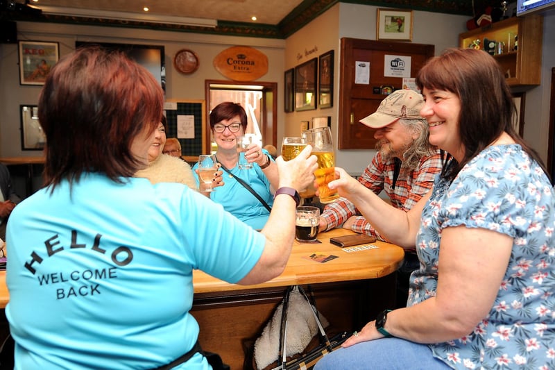 Cheers! At The Heritage in Kirkcaldy (Pic: Fife Photo Agency)