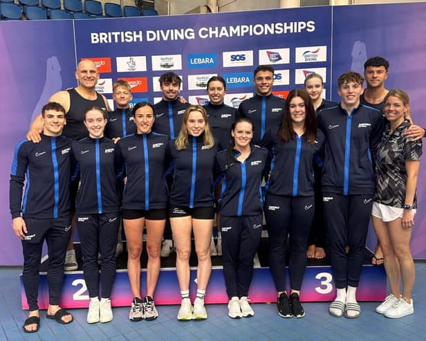 Sheffield Diving team and coaches