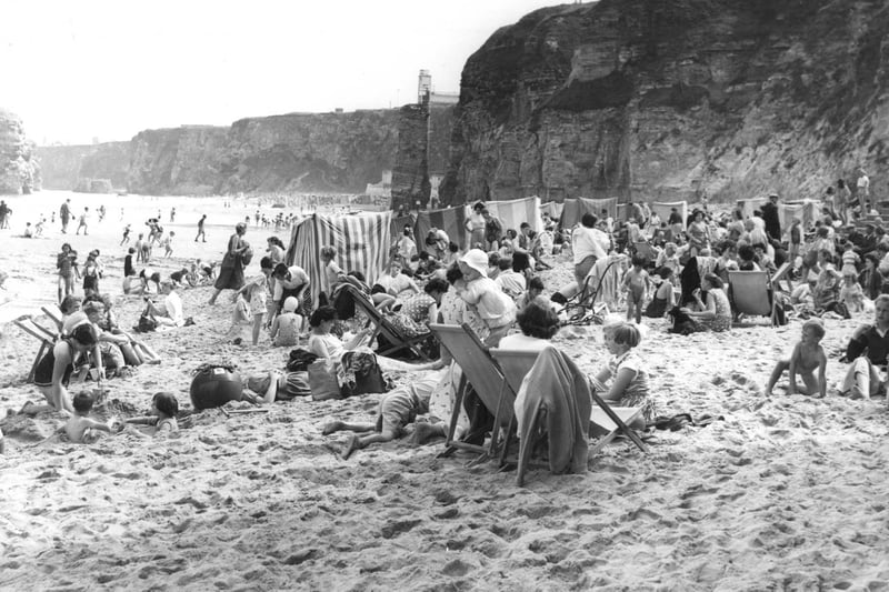 You just can't beat a day at the beach. Lots of families pictured having fun at Marsden in 1959.