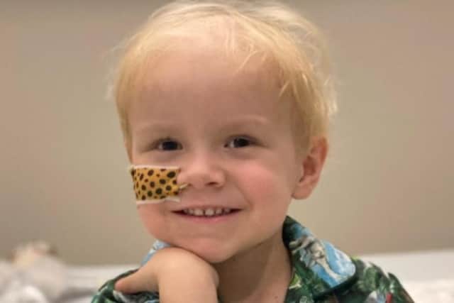Battling Sheffield four-year-old Jude Mellon-Jameson has passed a major milestone in his battle for pioneering cancer treatment