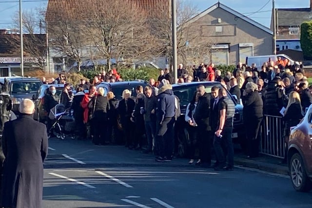 The number of people who turned out for the funeral showed how well liked Ian was in Horden and beyond.