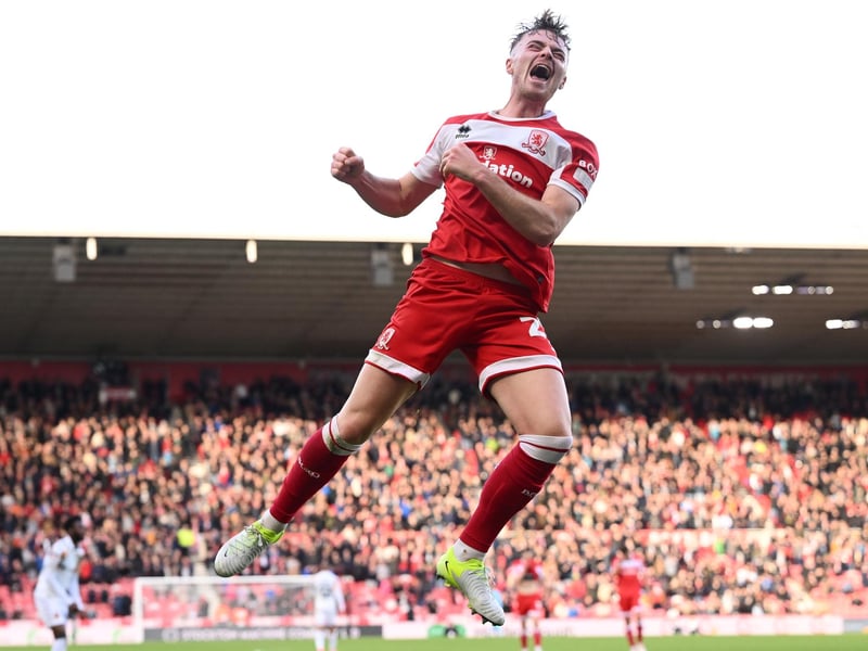 Made a £5million move to the promotion-chasing Teessiders in the summer, and has scored a highly-impressive eight goals in 11 starts for the Riverside outfit. Played either upfront or in the 10, the young forward has made a positive impression at his new club with his ability to stiff out a goal.
