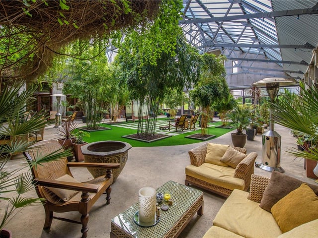 Palm courtyard.